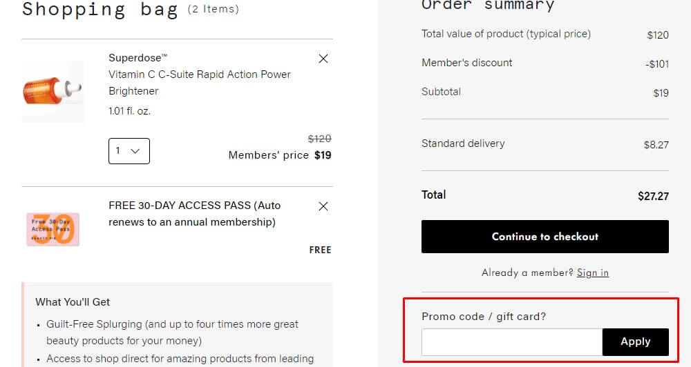 how to save with Beauty Pie voucher code