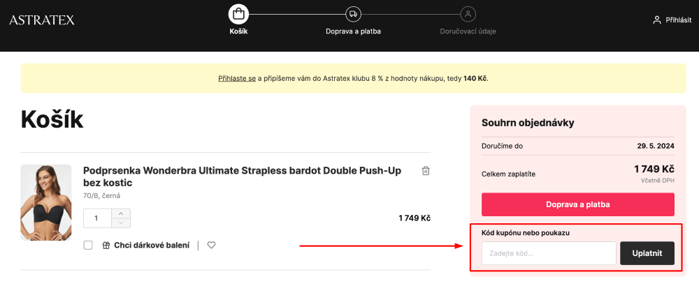 kde najít slevový kupon astratex