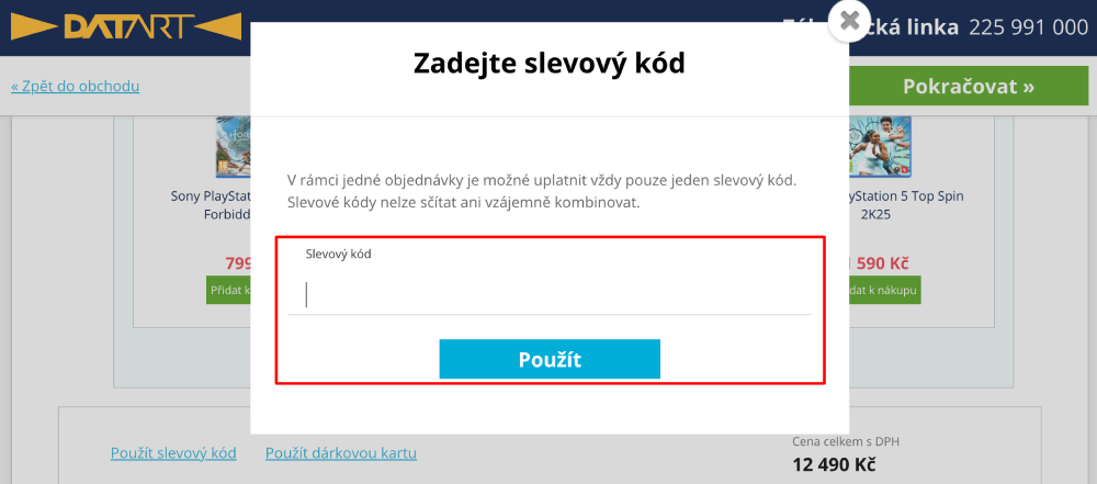 kde najít slevový kód datart