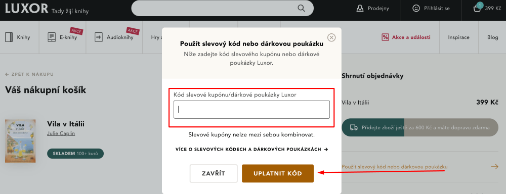 Jak získat Luxor slevový kupón?