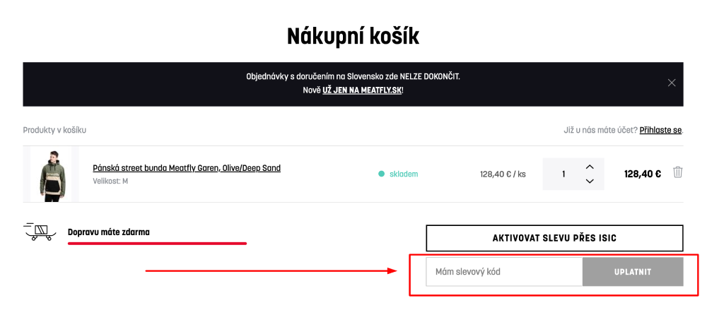 Jak používat Meatfly slevový kód?