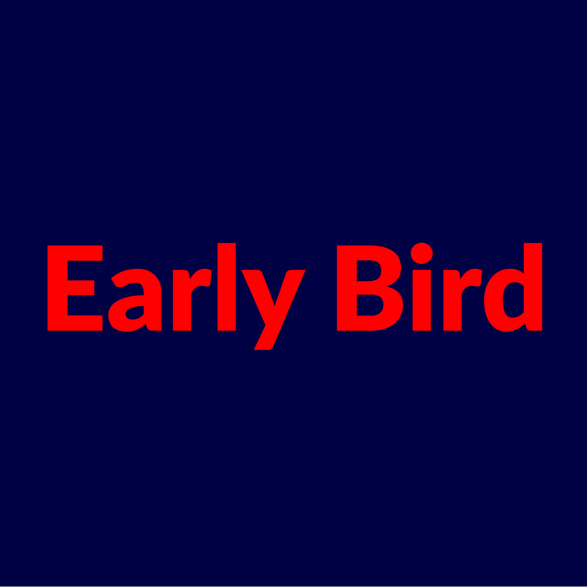 Earlybird kuponer och kampagnekoder