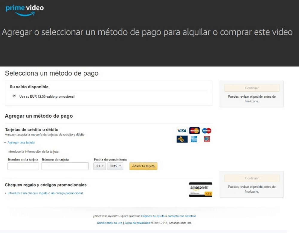 código Amazon Prime Video