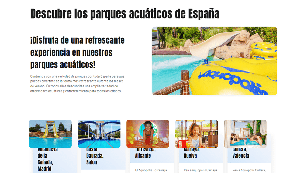 código de cupón Aquopolis