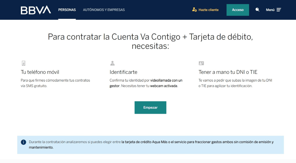 código promoción Banco BBVA