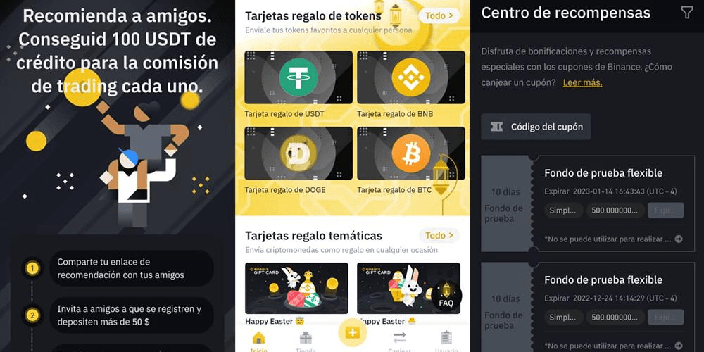 donde encontrar cupon de Binance