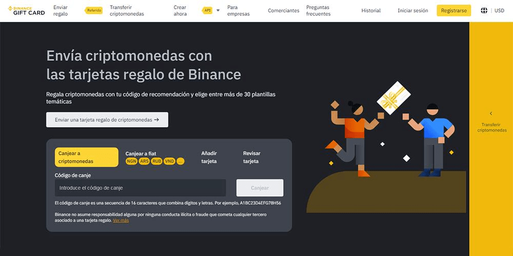 cómo ingresar el código de cupón de Binance