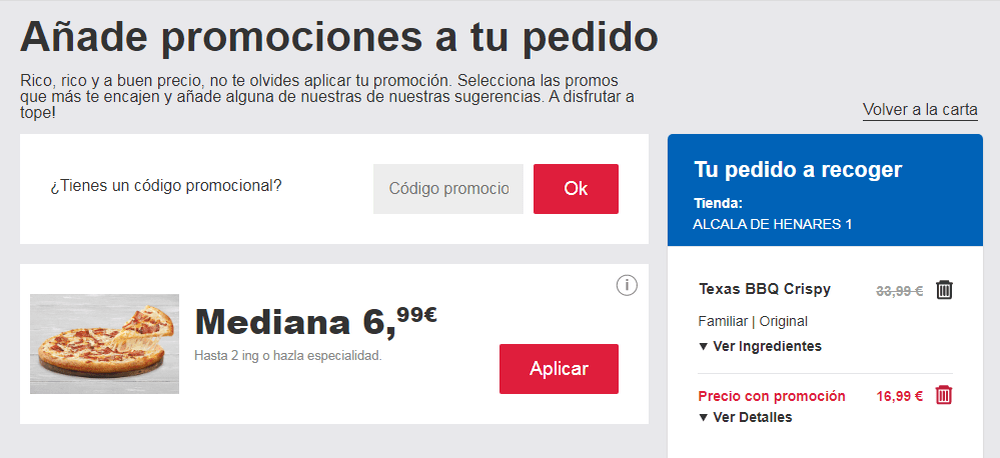 cómo ingresar el código de cupón de domino's pizza