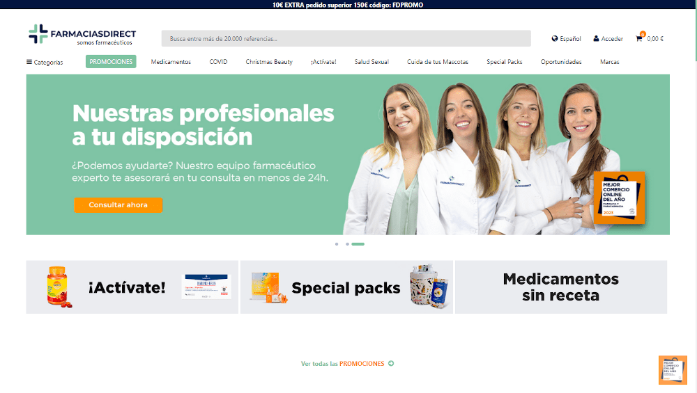 cómo ahorrar con el cupón farmaciasdirect