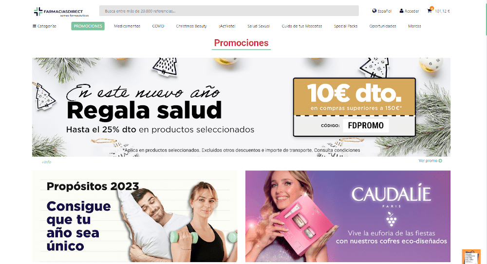 cómo usar el código de promoción de farmaciasdirect