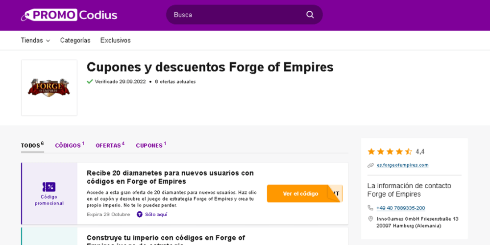 cómo usar el código de promoción de forge of empires