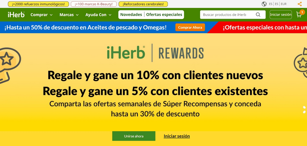 cómo usar el código de promoción de iherb