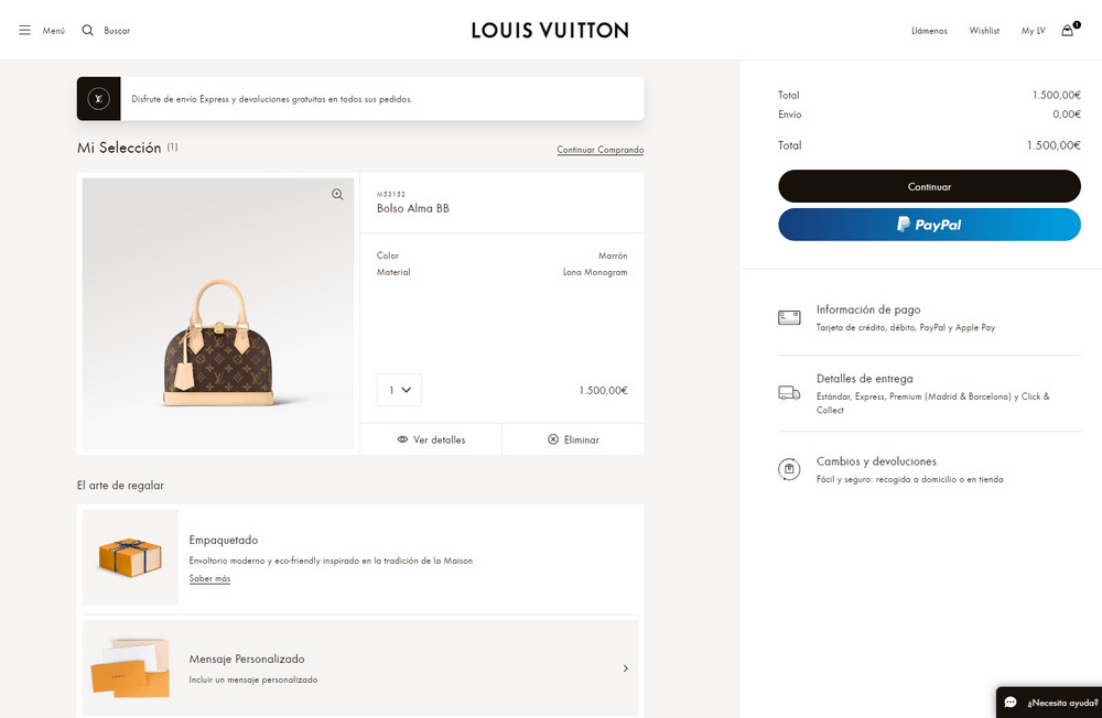 código promoción Louis Vuitton