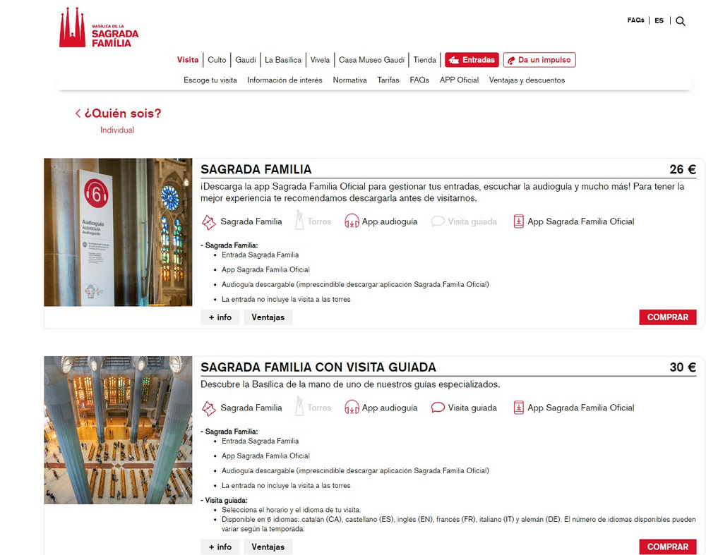 código promoción Sagrada Familia