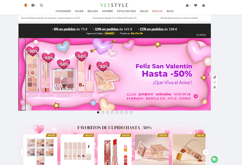 cupon descuento YesStyle