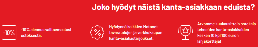 Kuinka käyttää Motonet-alennuskoodia?