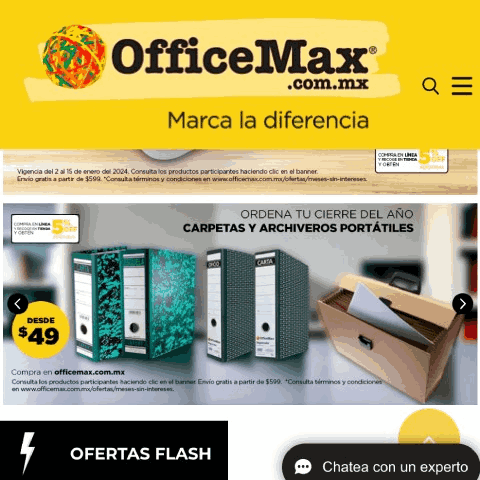 officemax código de descuento