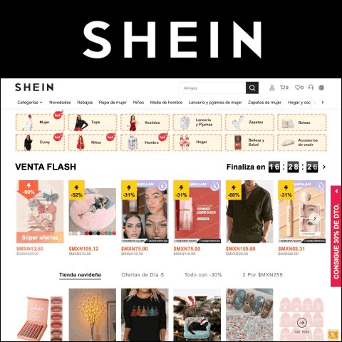 SHEIN código de descuento