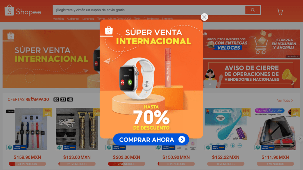 dónde encontrar el código de promoción de shopee