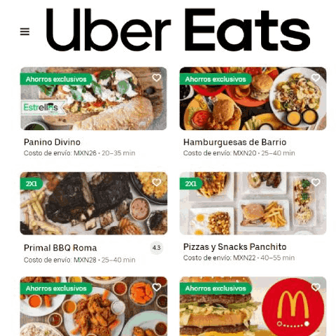 uber eats código de descuento