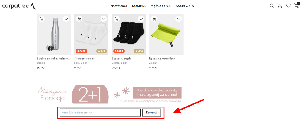 Jak zastosować kod rabatowy Carpatree?