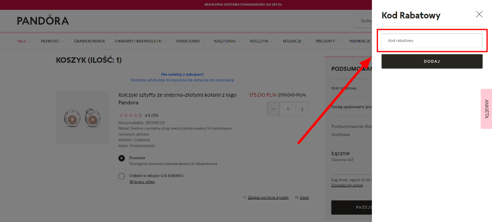 gdzie znaleźć promocja pandora
