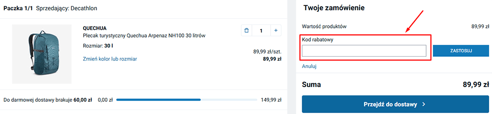 Jak zastosować kod rabatowy Decathlon