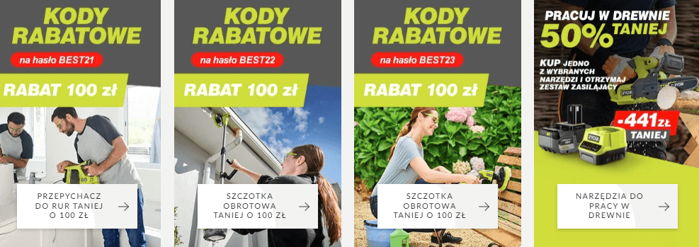 kod rabatowy Ryobi