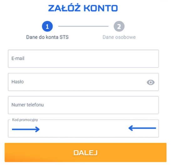 użyj kodu promocyjnego STS