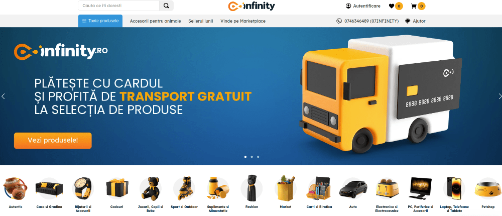 Cum se folosește voucher Infinity?