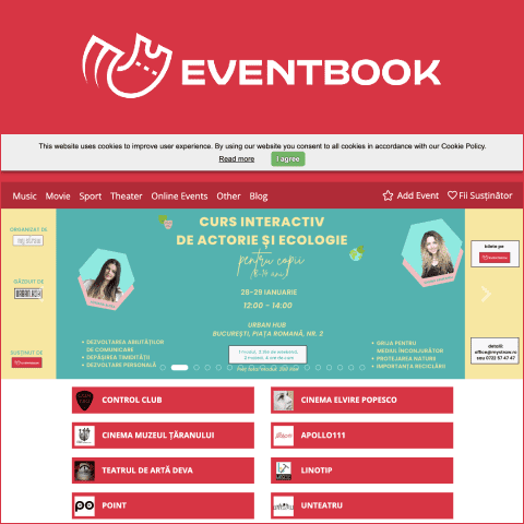 Eventbook codul de reducere