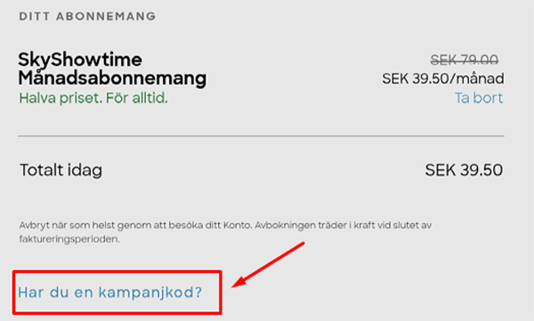 Var hittar jag Skyshowtime rabattkupong?