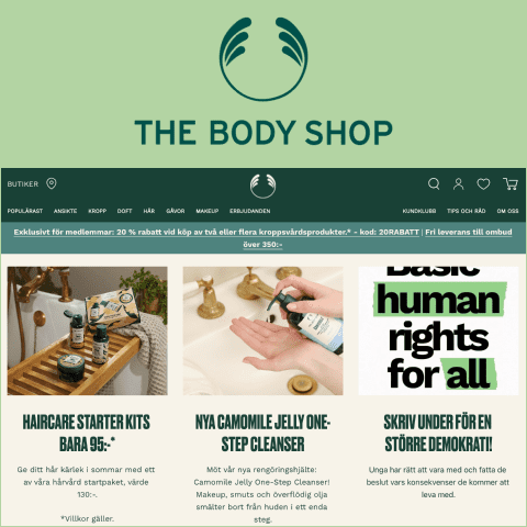 The Body Shop kampanjkod