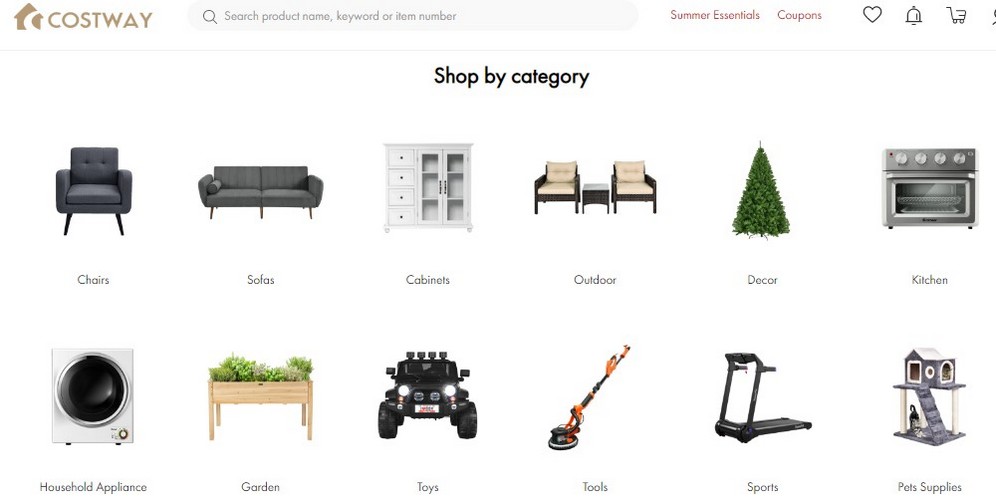 Costway Coupons = Up to 60 OFF with Promo Codes July 2024