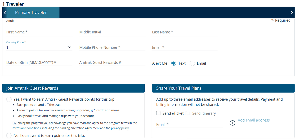 Redeem Amtrak Code