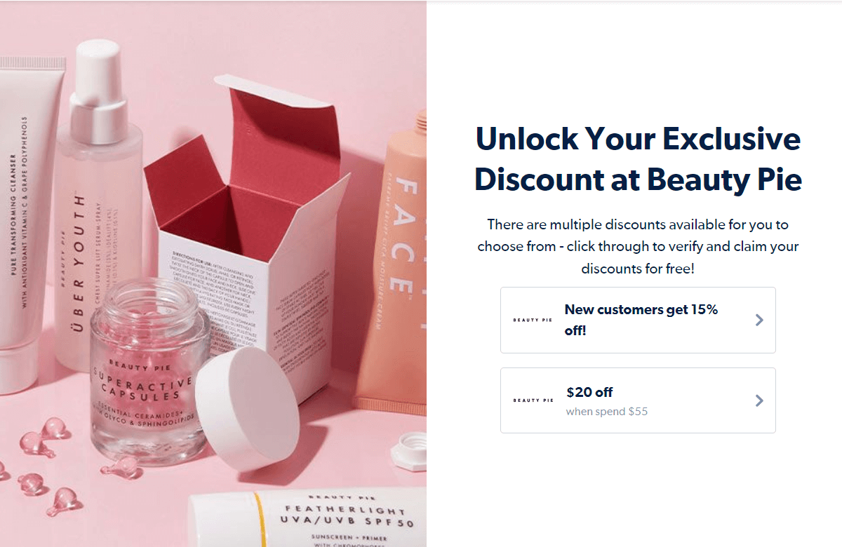 how to save with Beauty Pie coupon