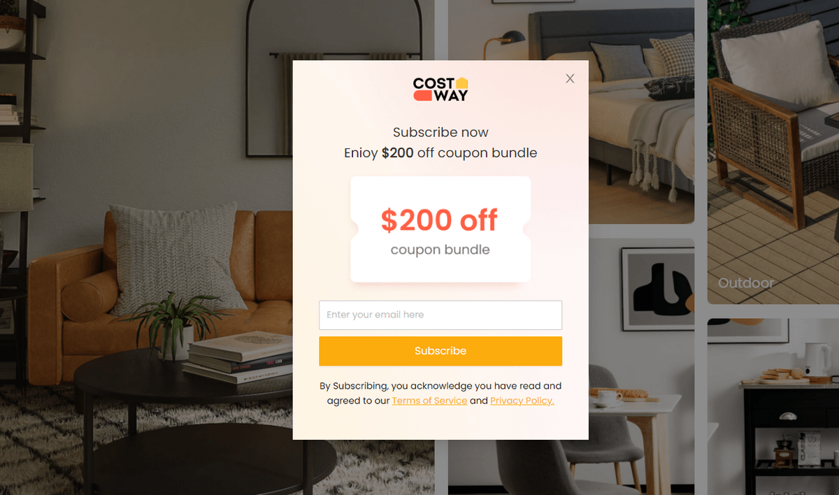 how to apply costway coupon codes