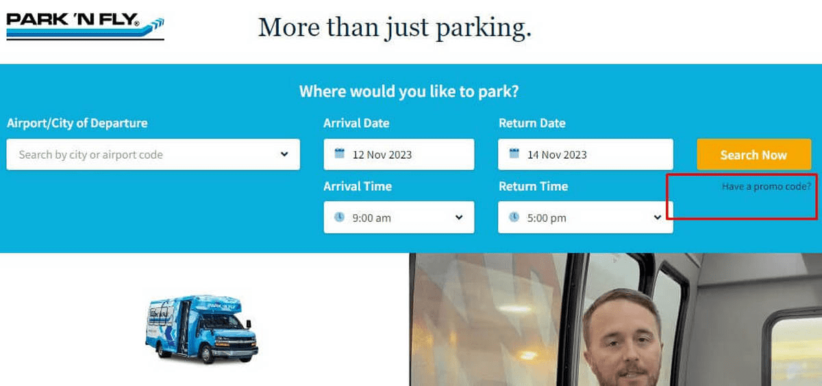 how to apply discount code park n fly