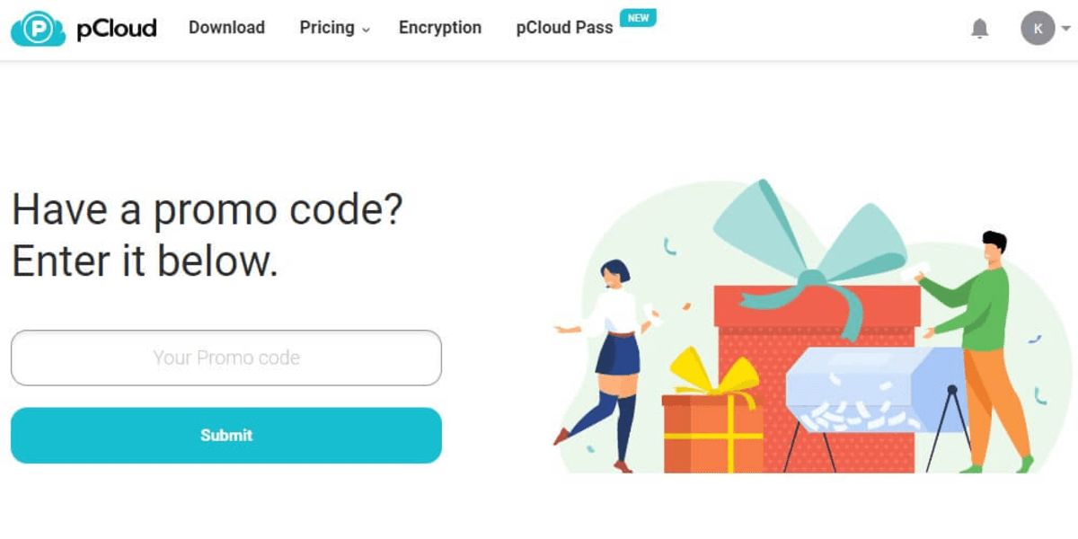 Redeem pCloud Code