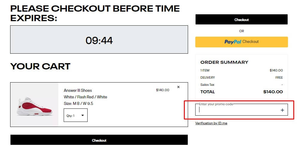 how to save with discount promo code Reebok