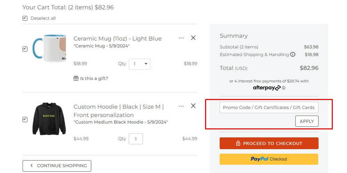 how to apply Shutterfly discount code